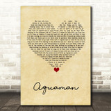 WALK THE MOON Aquaman Vintage Heart Song Lyric Art Print