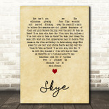 Runrig Skye Vintage Heart Song Lyric Art Print