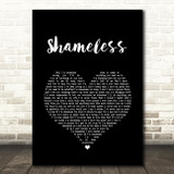 Garth Brooks Shameless Black Heart Song Lyric Wall Art Print