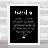 Gerry Cinnamon Lullaby Black Heart Song Lyric Wall Art Print