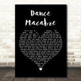 Ghost Dance Macabre Black Heart Song Lyric Wall Art Print