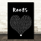 Grace Davies Roots Black Heart Song Lyric Wall Art Print