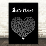 Andy Griggs She's More Black Heart Song Lyric Wall Art Print