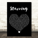 Hailee Steinfeld Starving Black Heart Song Lyric Wall Art Print