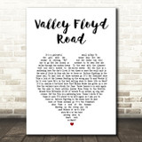 Charlton Athletic Football Club Valley Floyd Road White Heart Song Lyric Art Print