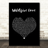 Hootie & The Blowfish Wildfire Love Black Heart Song Lyric Wall Art Print