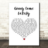 Brian Hyland Ginny Come Lately White Heart Song Lyric Art Print