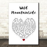 Eddi Reader Wild Mountainside White Heart Song Lyric Art Print
