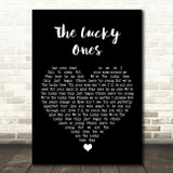 Jack and Tim The Lucky Ones Black Heart Song Lyric Wall Art Print
