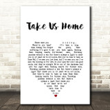 Ellen Smith Take Us Home White Heart Song Lyric Art Print