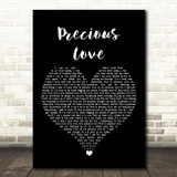 James Morrison Precious Love Black Heart Song Lyric Wall Art Print