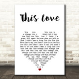 Sarah Brightman This Love White Heart Song Lyric Art Print