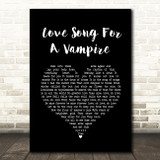Annie Lennox Love Song For A Vampire Black Heart Song Lyric Wall Art Print