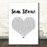 John Prine Sam Stone White Heart Song Lyric Art Print