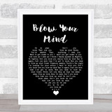 Jamiroquai Blow Your Mind Black Heart Song Lyric Wall Art Print