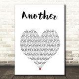 Adam Doleac Another White Heart Song Lyric Art Print