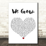 Elmo We Grow White Heart Song Lyric Art Print