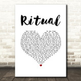 Dan Reed Network Ritual White Heart Song Lyric Art Print