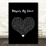 Jennifer Rush Power Of Love Black Heart Song Lyric Wall Art Print