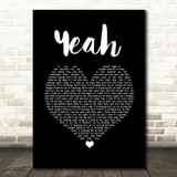 Joe Nichols Yeah Black Heart Song Lyric Wall Art Print