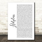Phillipa Soo, Original Broadway Cast of Hamilton Helpless White Script Song Lyric Art Print
