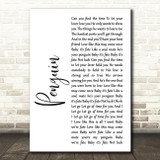 Christina Perri Penguin White Script Song Lyric Art Print