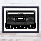 Run-D.M.C. My Adidas Black & White Music Cassette Tape Decorative Gift Song Lyric Print