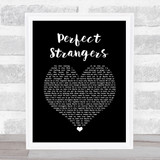Jonas Blue Perfect Strangers Black Heart Song Lyric Wall Art Print