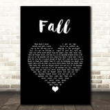 Kolby Cooper Fall Black Heart Song Lyric Wall Art Print