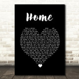 Lady Antebellum Home Black Heart Song Lyric Wall Art Print