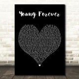 JAY-Z Featuring Mr. Hudson Young Forever Black Heart Decorative Wall Art Gift Song Lyric Print