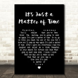 Brook Benton Its Just a Matter of Time Black Heart Decorative Wall Art Gift Song Lyric Print