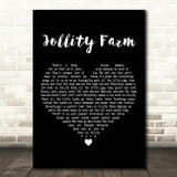 The Bonzo Dog Doo Dah Band Jollity Farm Black Heart Decorative Wall Art Gift Song Lyric Print