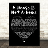 Luther Vandross A House Is Not A Home Black Heart Decorative Wall Art Gift Song Lyric Print