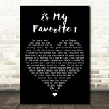 Coheed and Cambria 2's My Favorite 1 Black Heart Decorative Wall Art Gift Song Lyric Print