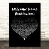 Metallica Welcome Home (Sanitarium) Black Heart Decorative Wall Art Gift Song Lyric Print