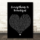 Ray Stevens Everything Is Beautiful Black Heart Decorative Wall Art Gift Song Lyric Print