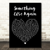 Chris De Burgh Something Else Again Black Heart Decorative Wall Art Gift Song Lyric Print