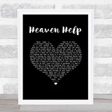 Lenny Kravitz Heaven Help Black Heart Song Lyric Wall Art Print