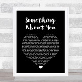 Level 42 Something About You Black Heart Song Lyric Wall Art Print