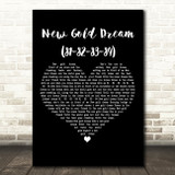 Simple Minds New Gold Dream (81-82-83-84) Black Heart Decorative Gift Song Lyric Print