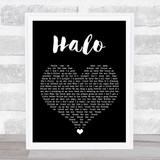Liam Gallagher Halo Black Heart Song Lyric Wall Art Print