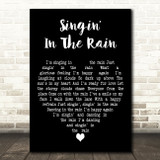 Mint Royale Singin in the Rain Black Heart Decorative Wall Art Gift Song Lyric Print