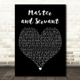 Depeche Mode Master and Servant Black Heart Decorative Wall Art Gift Song Lyric Print