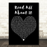 Emeli Sandé Read All About It (Pt. III) Black Heart Decorative Gift Song Lyric Print