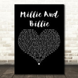 Alice Cooper Millie And Billie Black Heart Decorative Wall Art Gift Song Lyric Print