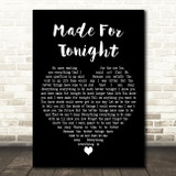 Richie Kotzen Made For Tonight Black Heart Decorative Wall Art Gift Song Lyric Print