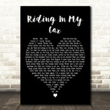 Woody Guthrie Riding In My Car Black Heart Decorative Wall Art Gift Song Lyric Print