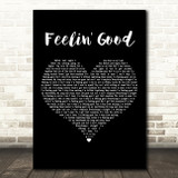 Christina Grimmie Feelin' Good Black Heart Decorative Wall Art Gift Song Lyric Print