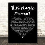 Marvin Gaye This Magic Moment Black Heart Decorative Wall Art Gift Song Lyric Print